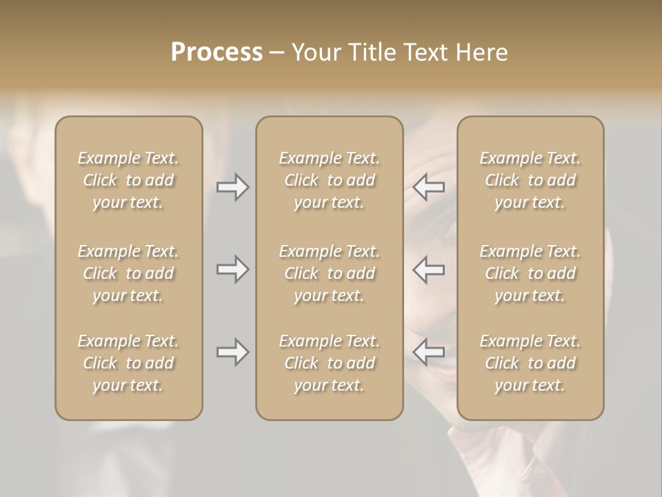 Face Smiling Leadership PowerPoint Template