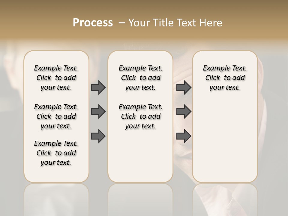 Face Smiling Leadership PowerPoint Template