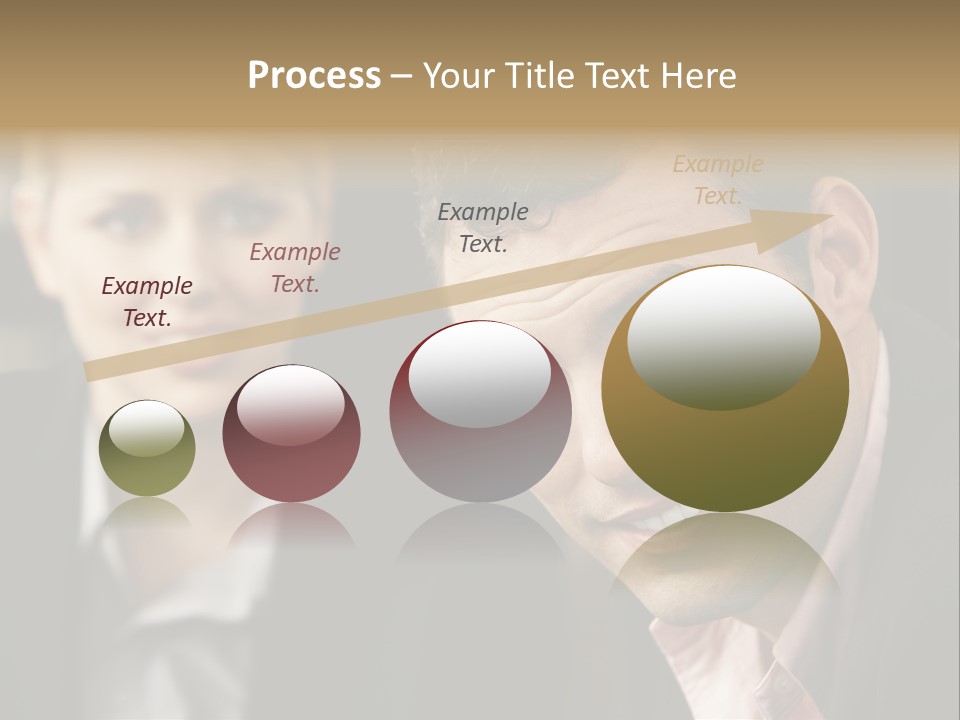 Face Smiling Leadership PowerPoint Template