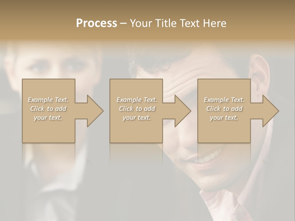 Face Smiling Leadership PowerPoint Template