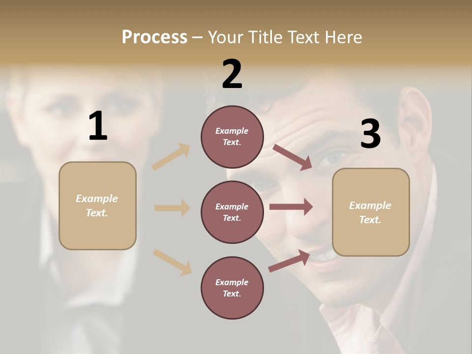 Face Smiling Leadership PowerPoint Template