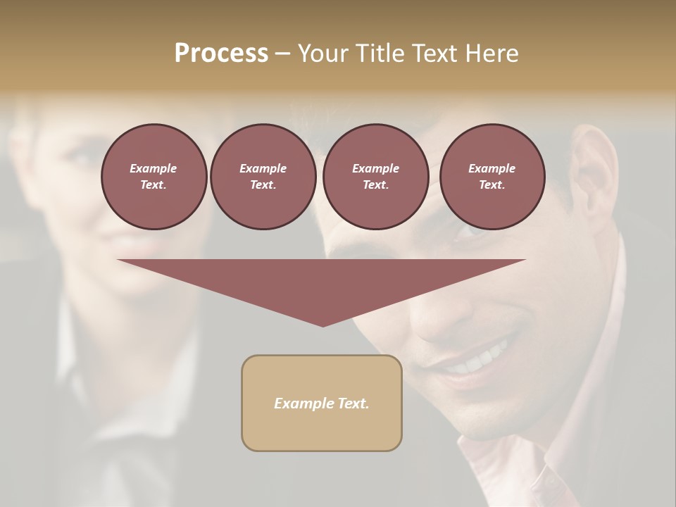 Face Smiling Leadership PowerPoint Template