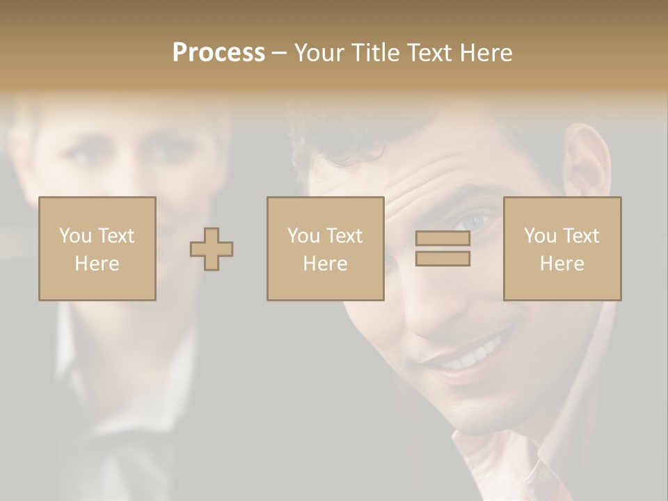 Face Smiling Leadership PowerPoint Template