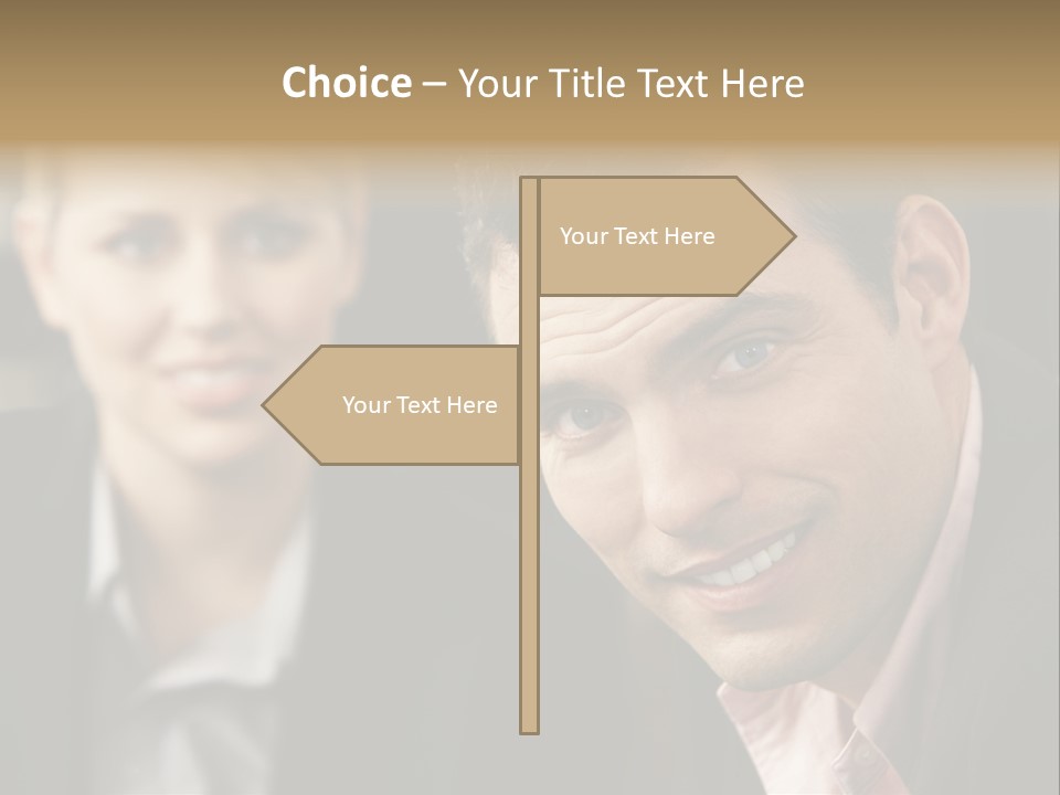 Face Smiling Leadership PowerPoint Template