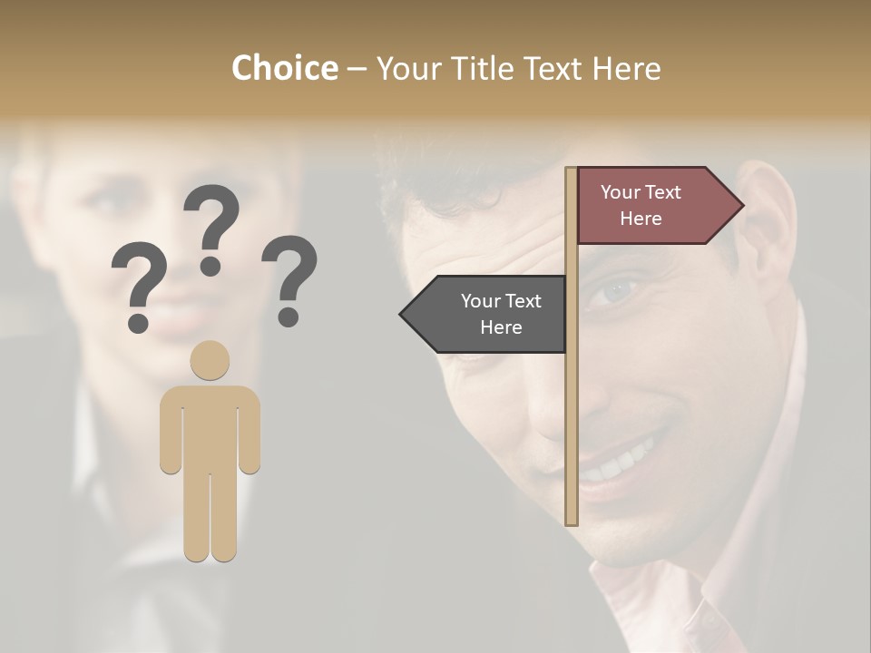 Face Smiling Leadership PowerPoint Template
