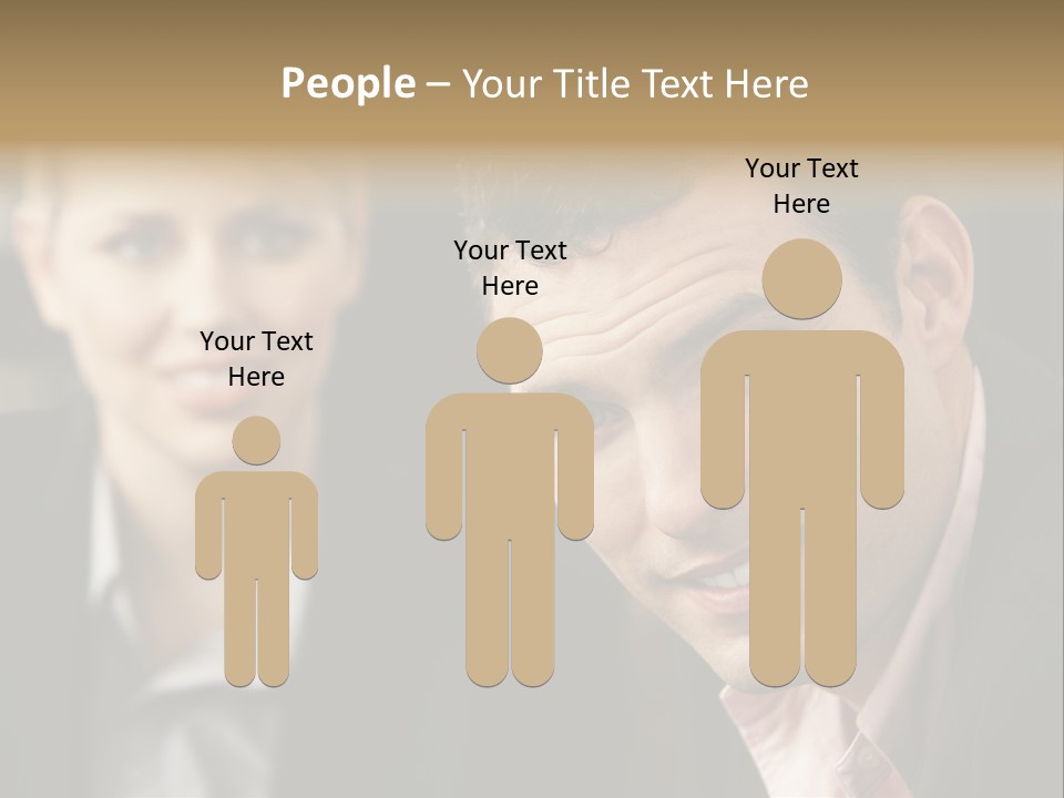 Face Smiling Leadership PowerPoint Template