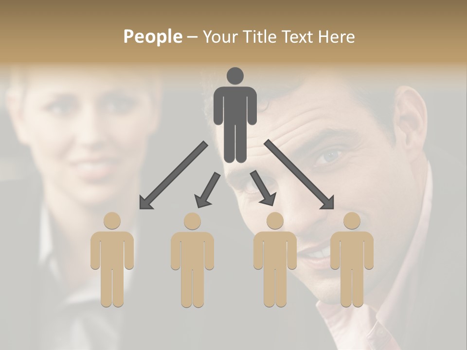 Face Smiling Leadership PowerPoint Template