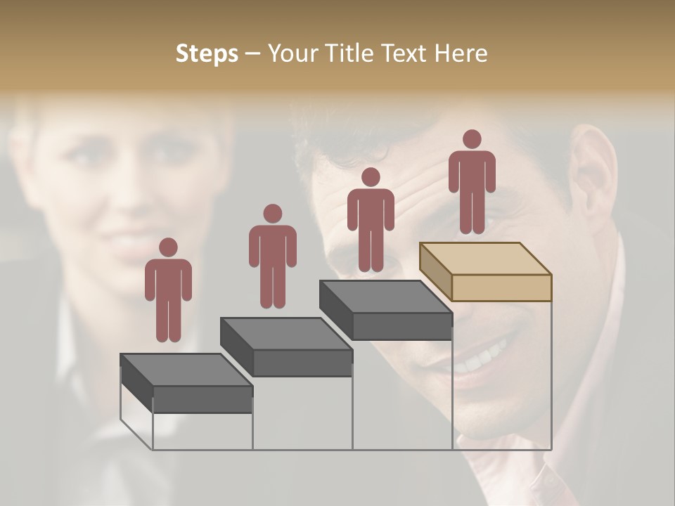 Face Smiling Leadership PowerPoint Template