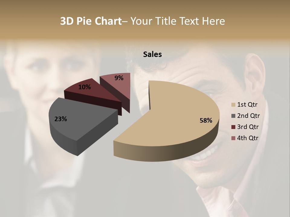 Face Smiling Leadership PowerPoint Template