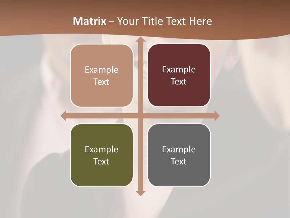 Smiling Female Young PowerPoint Template