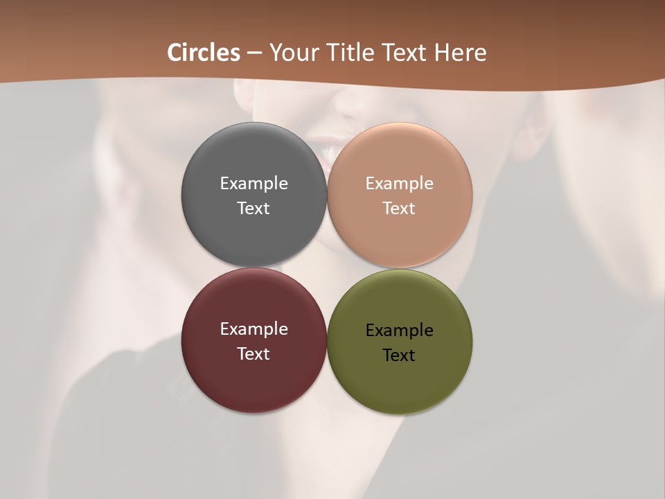 Smiling Female Young PowerPoint Template