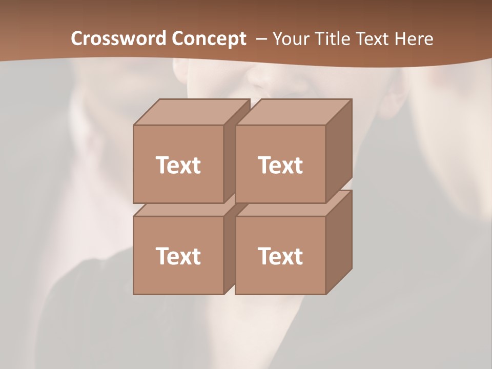 Smiling Female Young PowerPoint Template