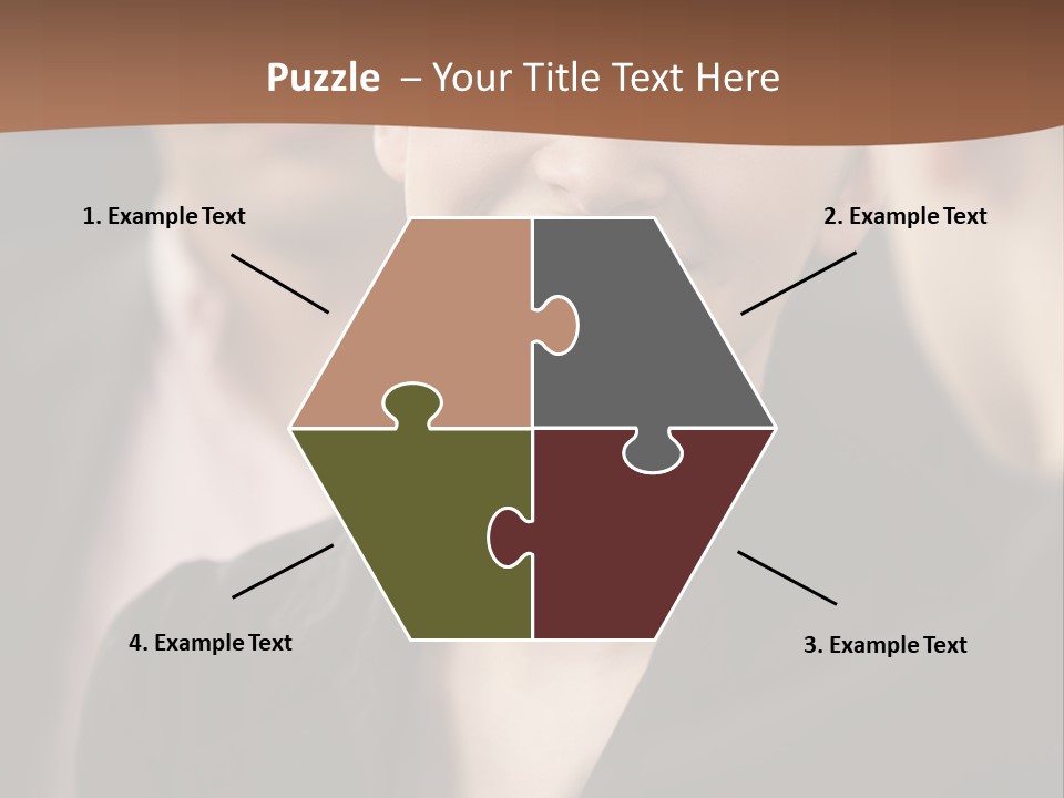 Smiling Female Young PowerPoint Template