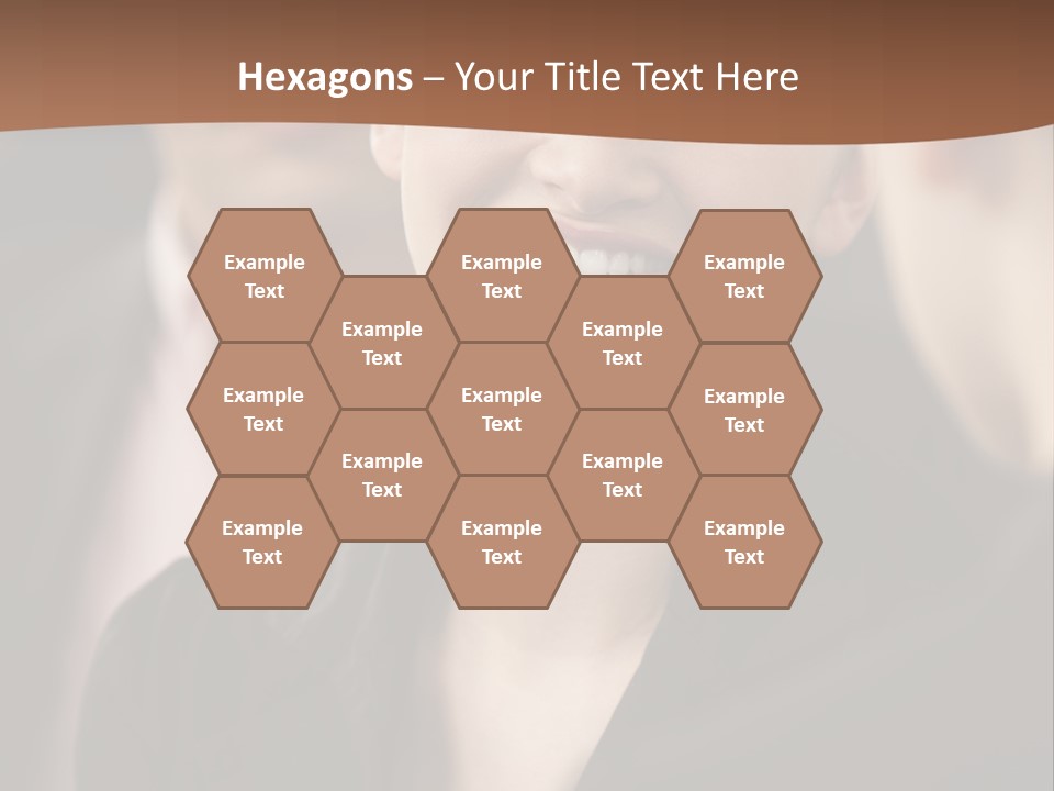 Smiling Female Young PowerPoint Template