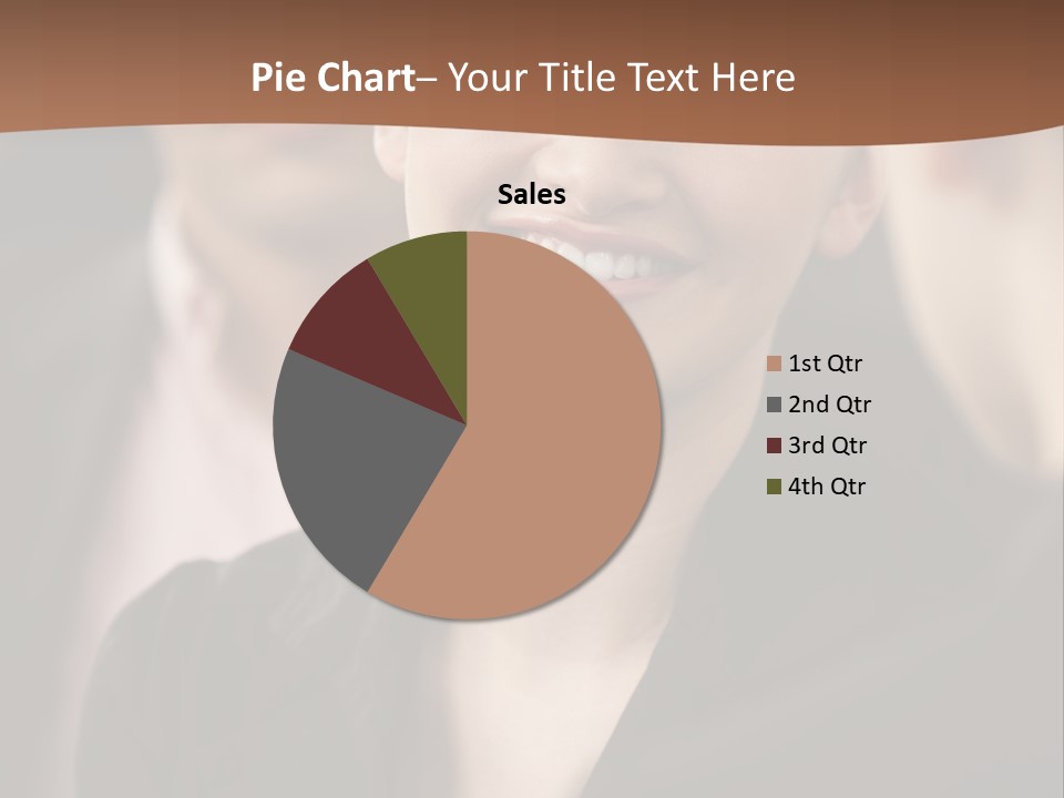 Smiling Female Young PowerPoint Template
