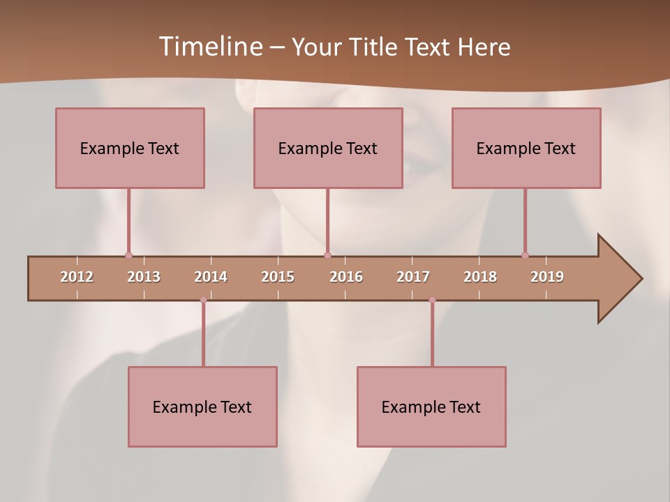 Smiling Female Young PowerPoint Template