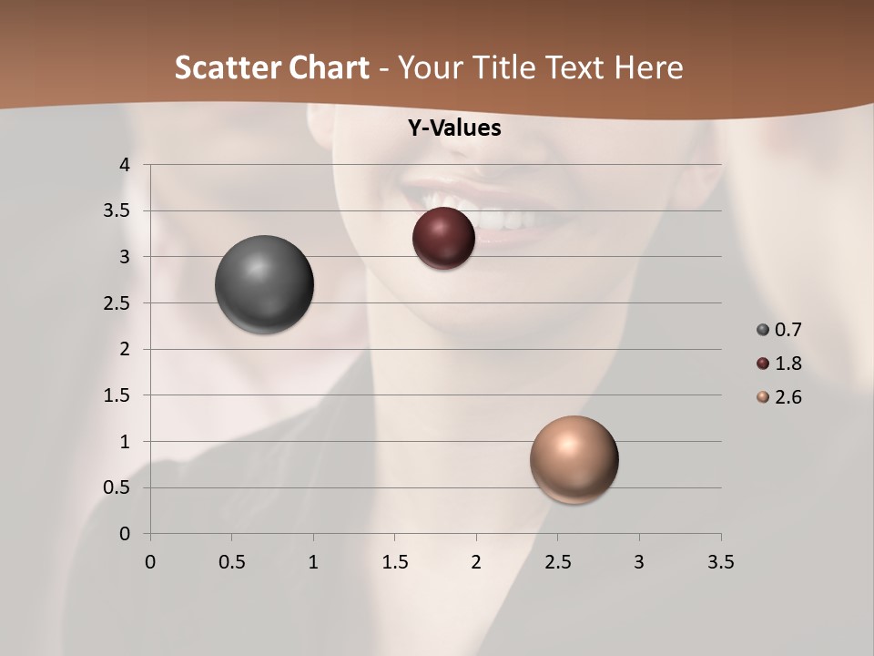 Smiling Female Young PowerPoint Template