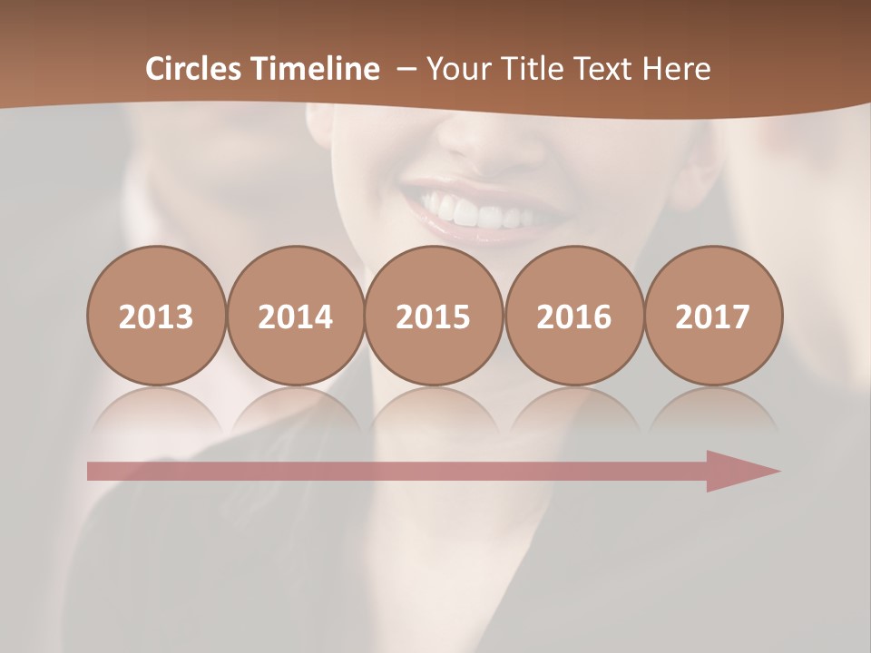 Smiling Female Young PowerPoint Template