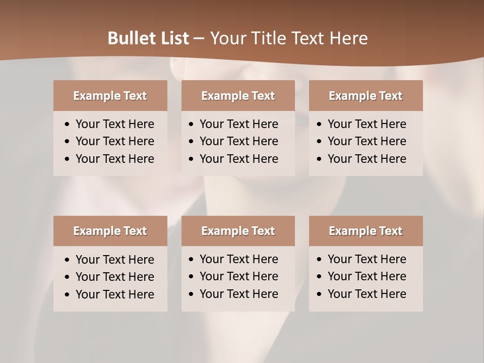 Smiling Female Young PowerPoint Template