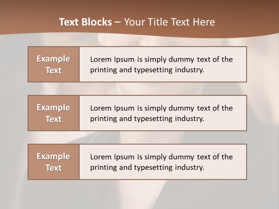 Smiling Female Young PowerPoint Template