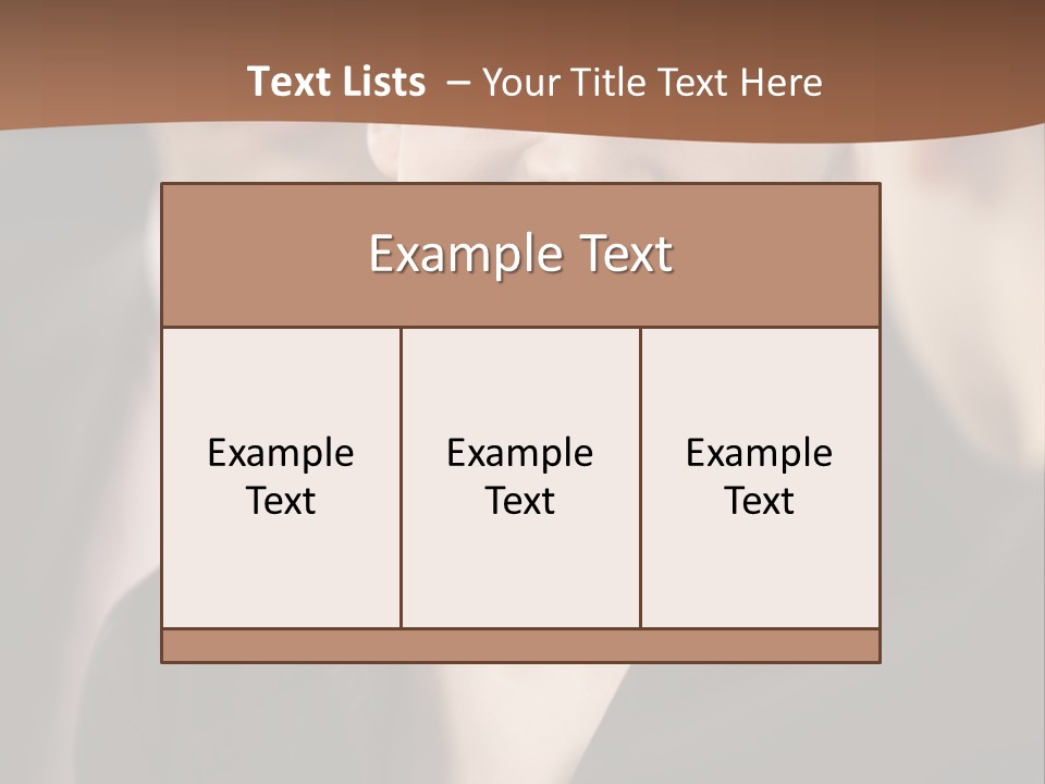 Smiling Female Young PowerPoint Template