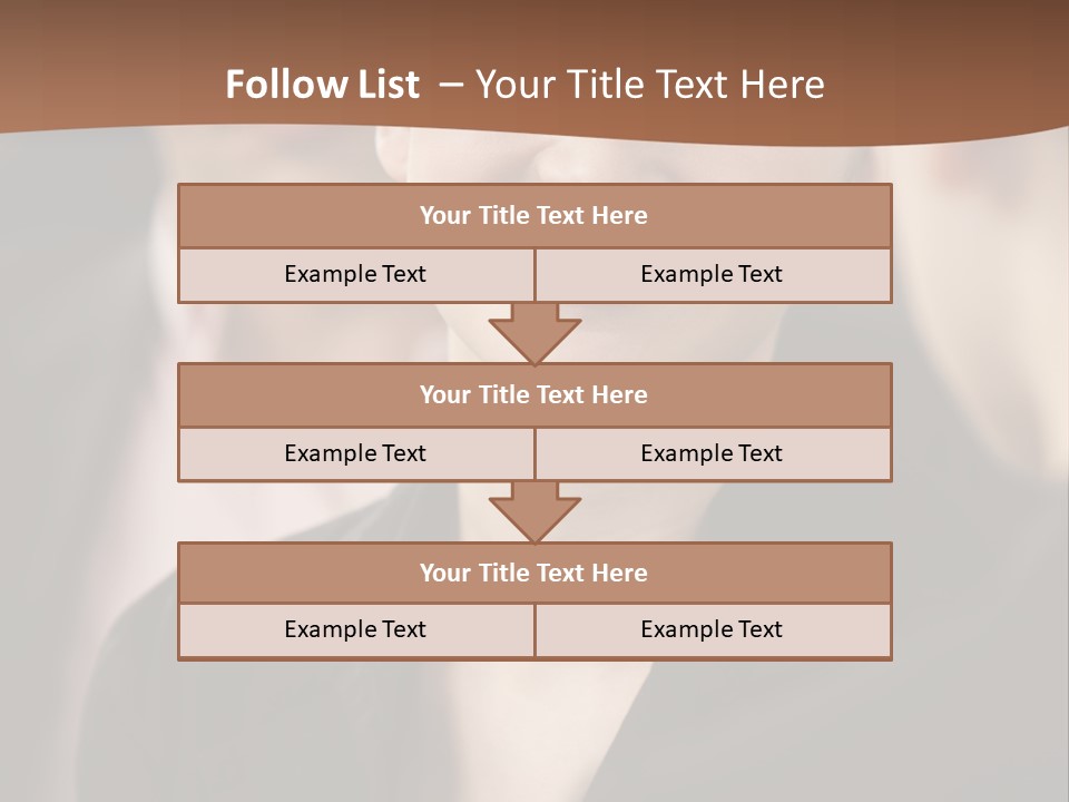 Smiling Female Young PowerPoint Template
