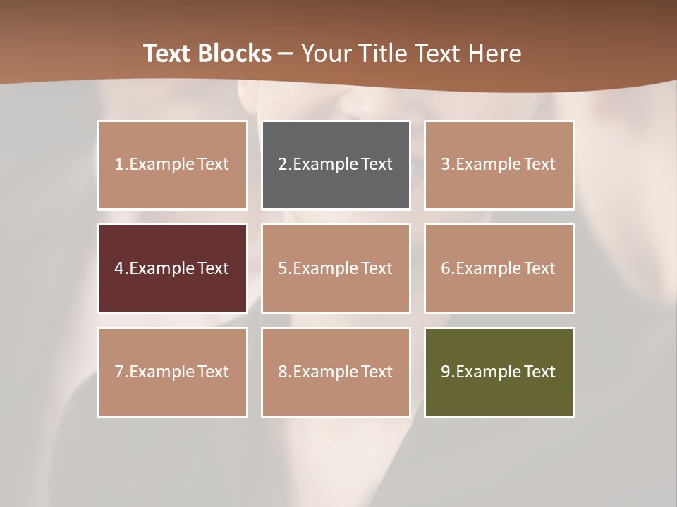 Smiling Female Young PowerPoint Template