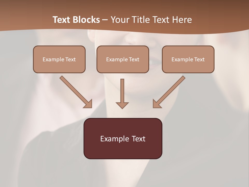 Smiling Female Young PowerPoint Template