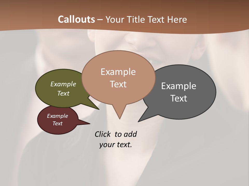 Smiling Female Young PowerPoint Template