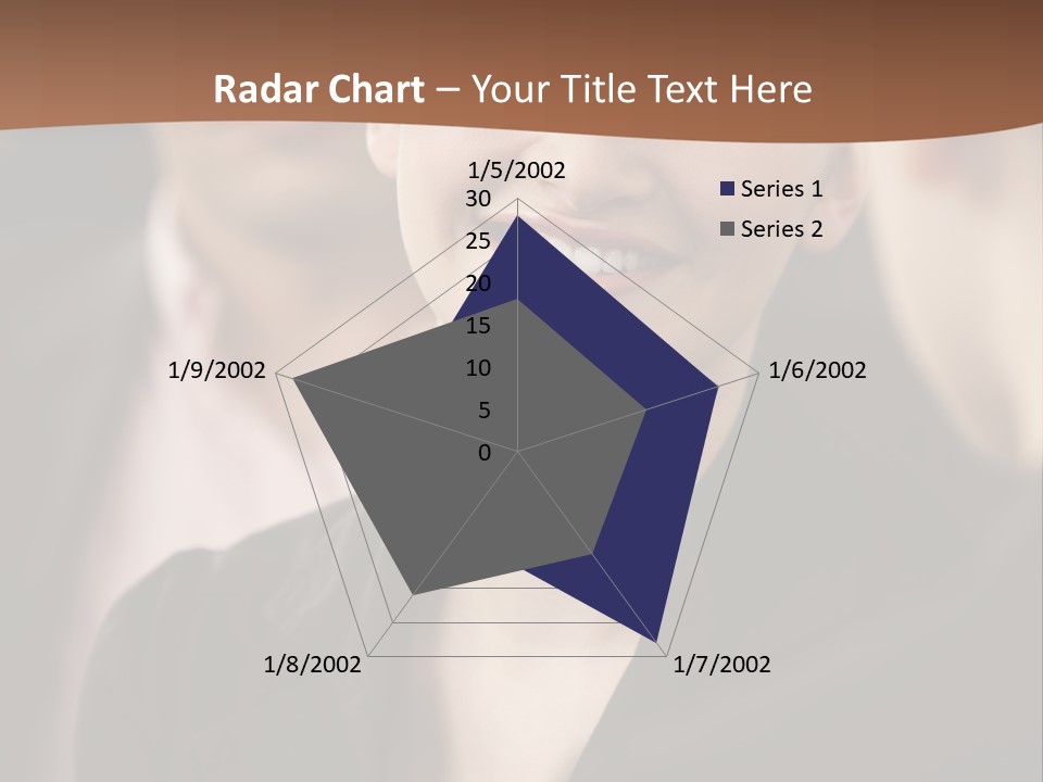 Smiling Female Young PowerPoint Template