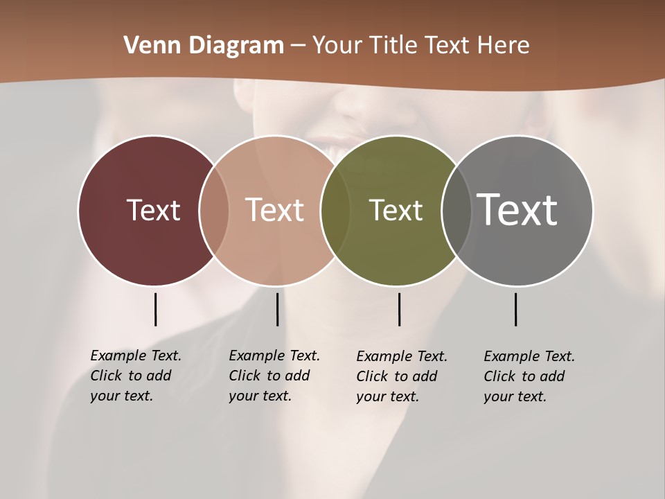 Smiling Female Young PowerPoint Template