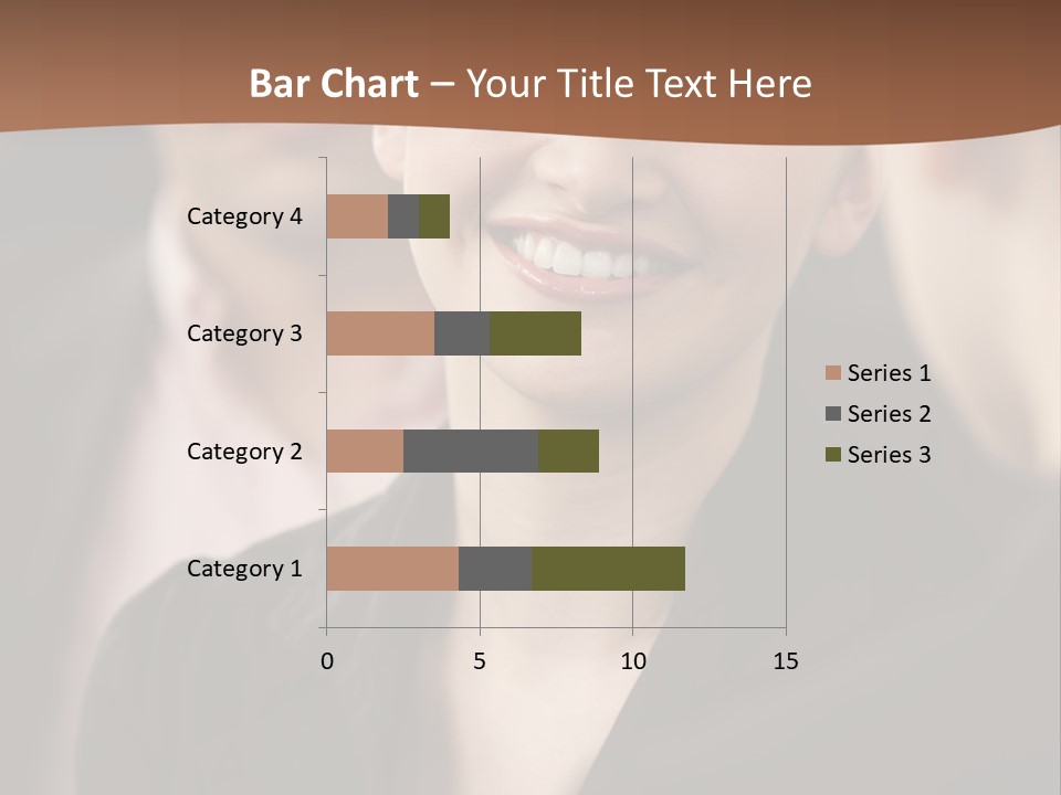 Smiling Female Young PowerPoint Template