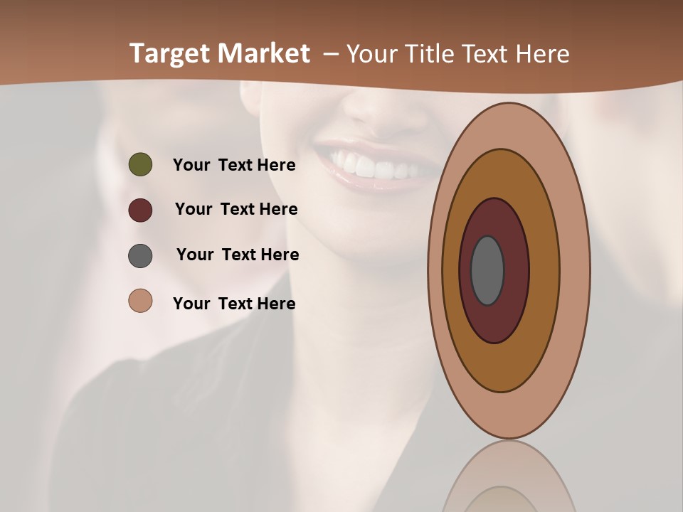 Smiling Female Young PowerPoint Template