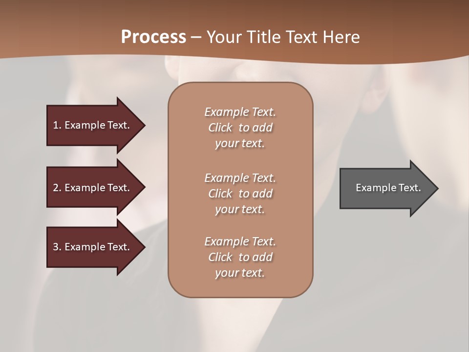 Smiling Female Young PowerPoint Template