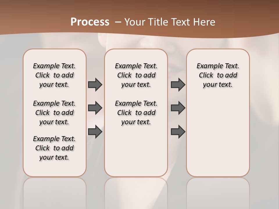 Smiling Female Young PowerPoint Template