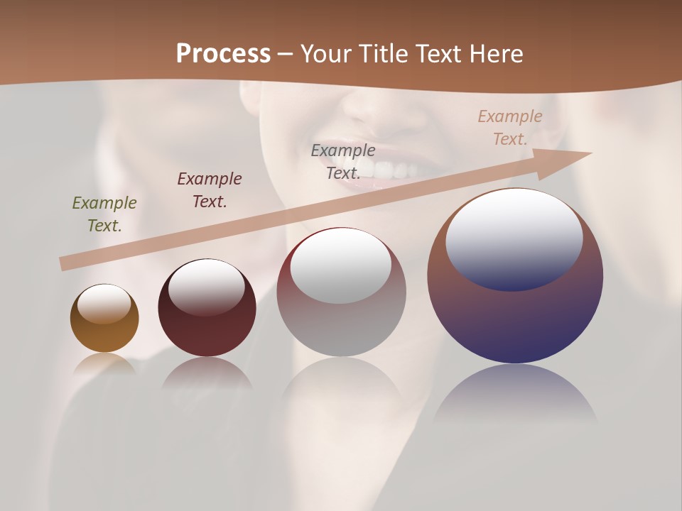 Smiling Female Young PowerPoint Template