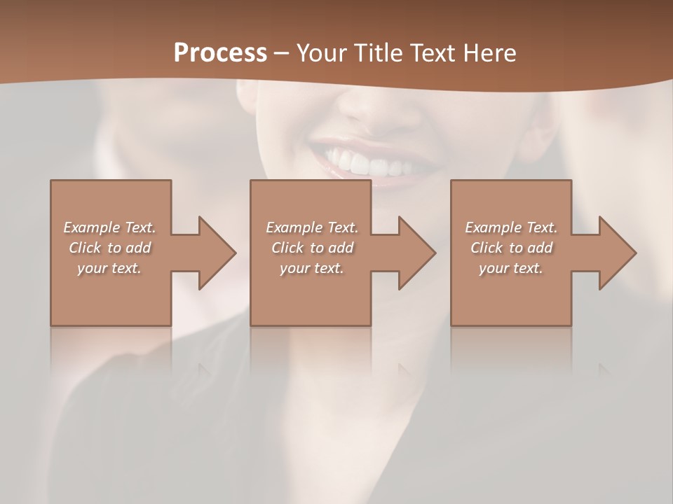 Smiling Female Young PowerPoint Template