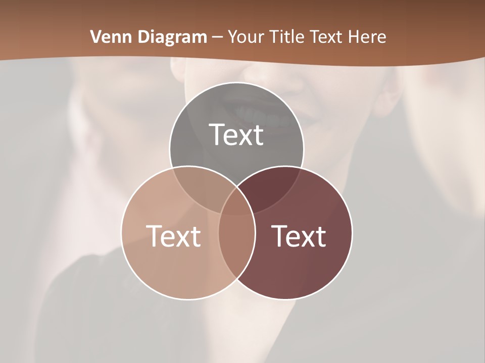 Smiling Female Young PowerPoint Template