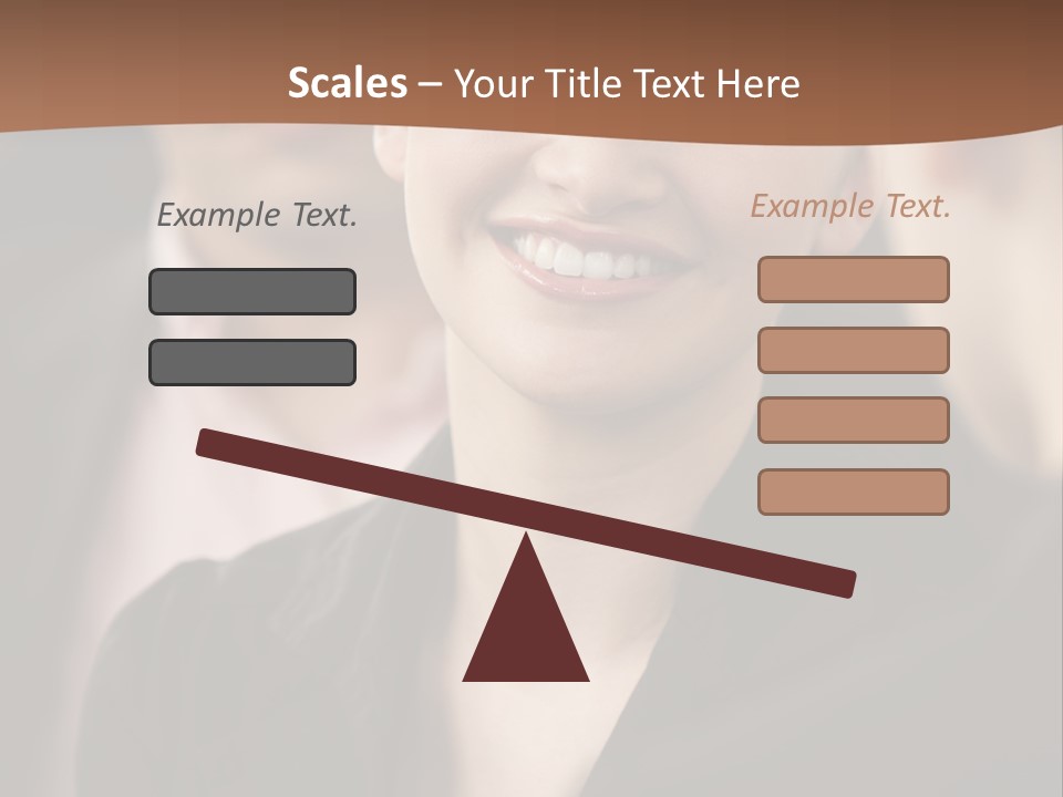Smiling Female Young PowerPoint Template
