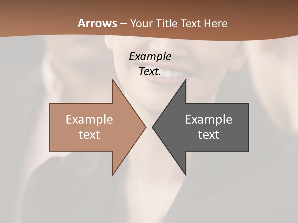 Smiling Female Young PowerPoint Template