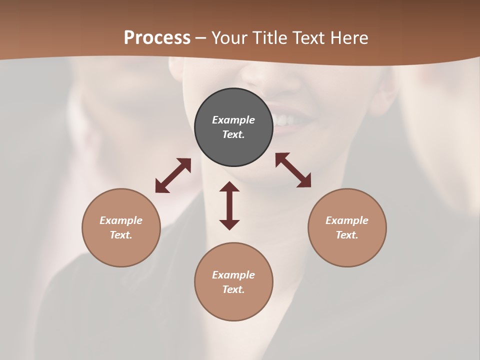 Smiling Female Young PowerPoint Template