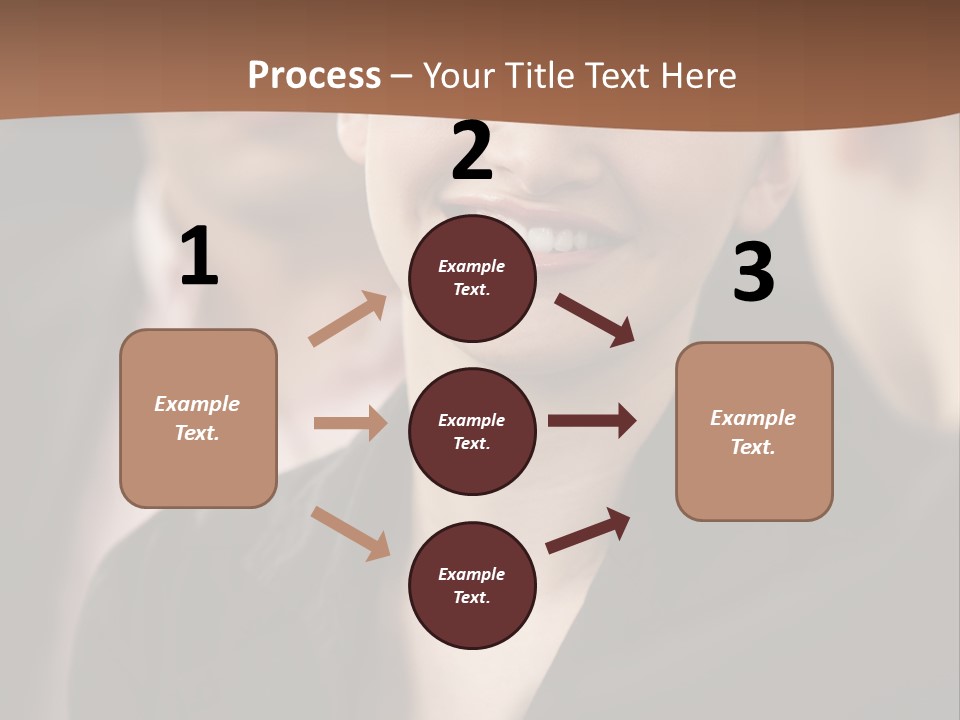 Smiling Female Young PowerPoint Template
