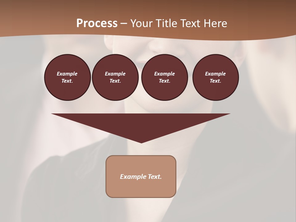 Smiling Female Young PowerPoint Template