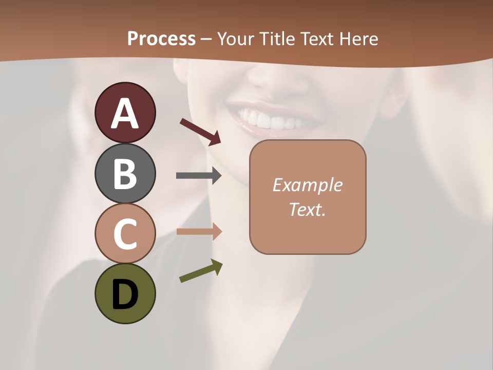 Smiling Female Young PowerPoint Template