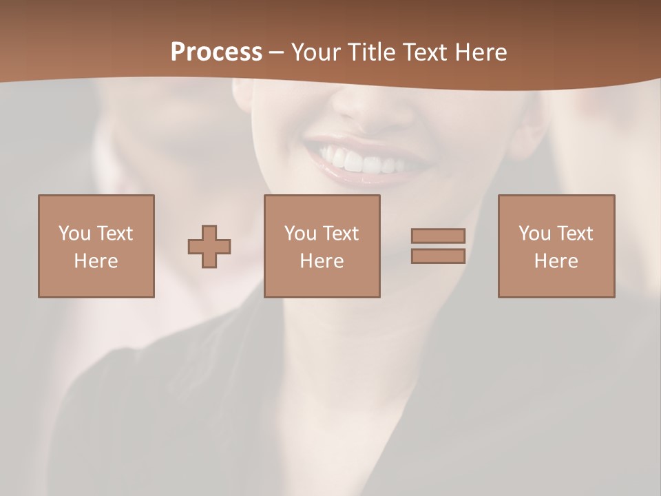 Smiling Female Young PowerPoint Template