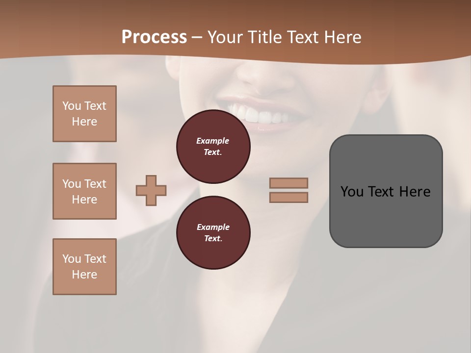 Smiling Female Young PowerPoint Template