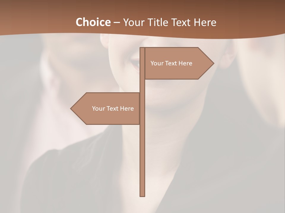 Smiling Female Young PowerPoint Template