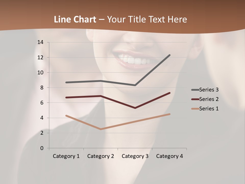 Smiling Female Young PowerPoint Template