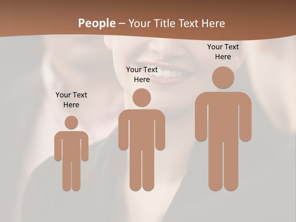 Smiling Female Young PowerPoint Template