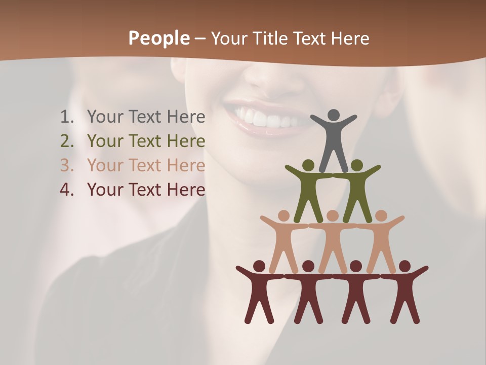 Smiling Female Young PowerPoint Template
